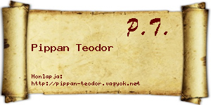Pippan Teodor névjegykártya